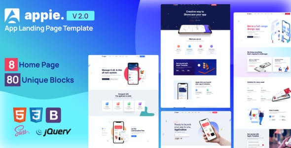 Appie v2.0 - app landing page