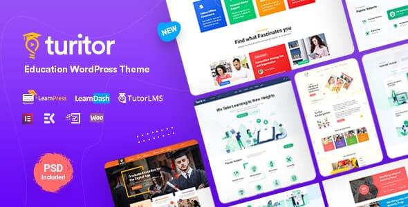 Turitor v1.3.9 - LMS & Education WordPress Theme