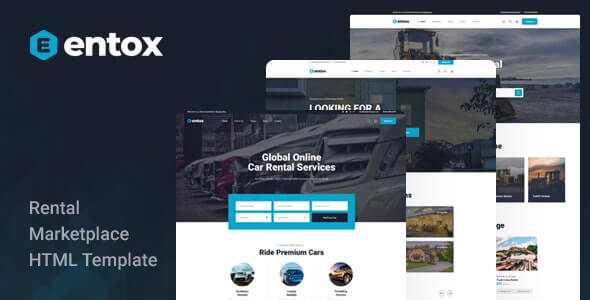 Entox v1.0 - Rental Marketplace HTML Template