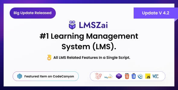 LMSZAI v4.2 - LMS | Learning Management System (Laravel)