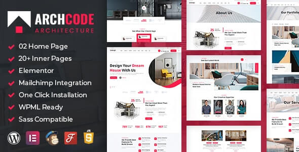 Archcode v1.1 - Architect Design WordPress Theme