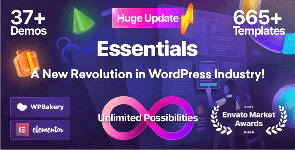 Essentials v2.0.0 - Multipurpose WordPress Theme