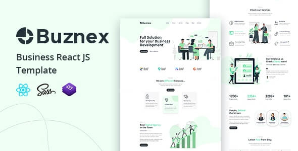 Buznex v1.0 - Business React JS Template