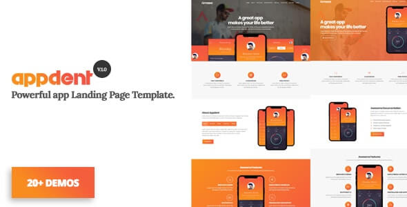 Appdent v1.0 - App Landing Page