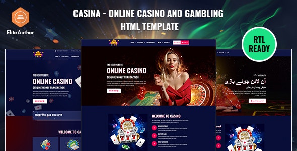 Casina v1.0 - Online Casino And Gambling HTML Template