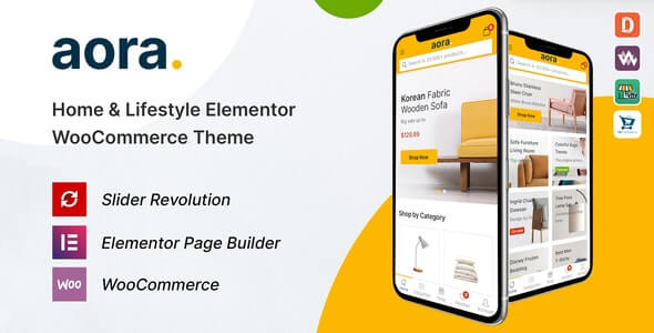 Aora v1.0.9 - Home & Lifestyle Elementor WooCommerce Theme