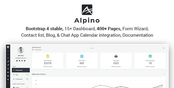 Alpino v1.0 - Bootstrap 4 Admin Dashboard Template