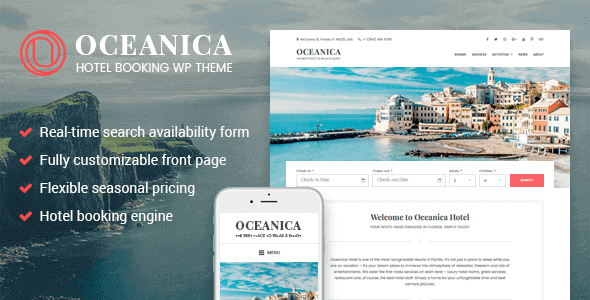 Oceanica v2.0.2 - Hotel Booking WordPress Theme