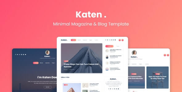 Katen v1.0 - Minimal Blog & Magazine HTML Template