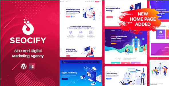 Seocify v2.5.0 - SEO Digital Marketing Agency WordPress Theme