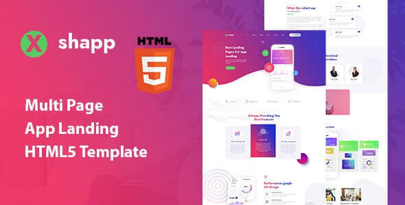 Xshapp v1.0 - Multipage App Landing HTML5 Template