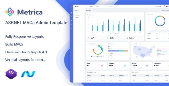 Metrica v1.0 - ASP.NET MVC5 Admin & Dashboard Template