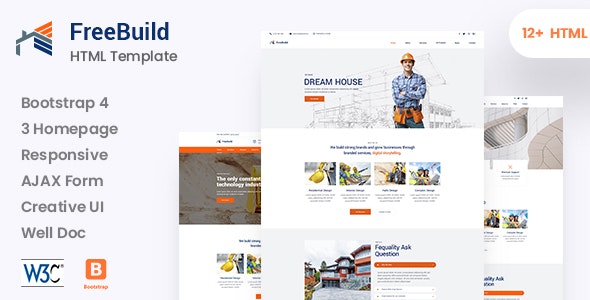 FreeBuild v1.0 - Construction HTML Template