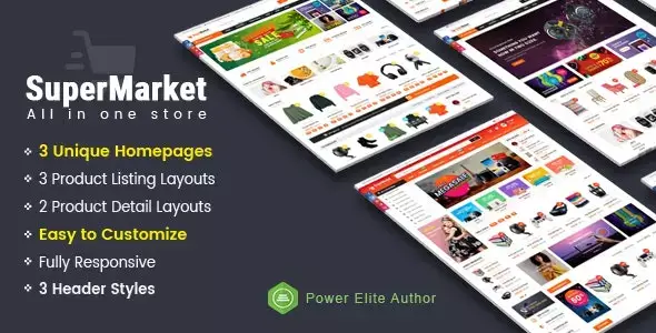 Supermarket v1.0 - Responsive MultiPurpose HTML 5 Template (Mobile Layouts Included)