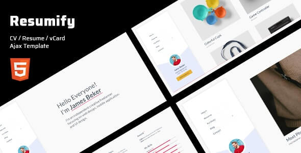 Resumify v1.0 - Personal Portfolio Template