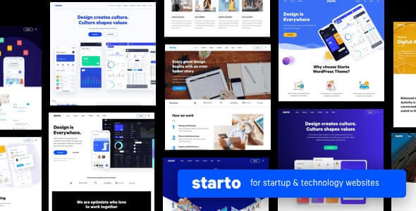 Starto  - Saas Software Startup WordPress v1.7.2