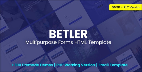 Betler v1.0 - Multipurpose Forms HTML Template