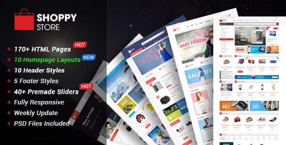 ShoppyStore v1.0.0 - Multipurpose eCommerce HTML5 Template