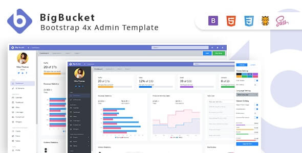 BigBucket v1.0.3 - Bootstrap 4x Admin Template