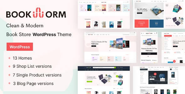 Bookworm v1.0.6 - Bookstore & Bookshop WooCommerce Theme