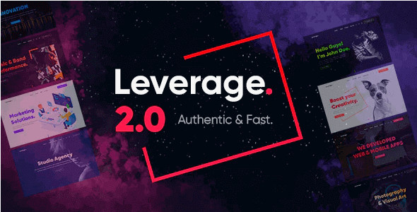 Leverage v2.0.8 Creative Agency & Portfolio WordPress Theme