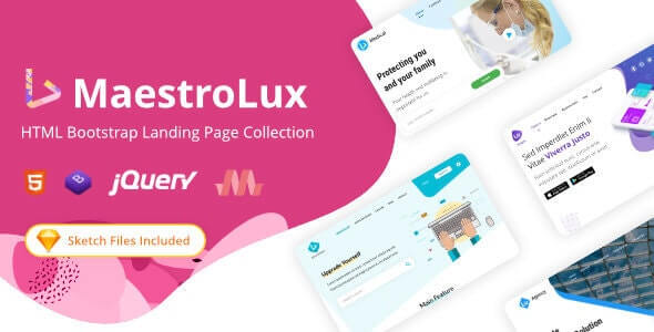 Maestrolux v1.2.1 - HTML Landing Page Collection