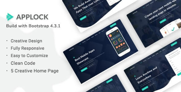 Applock v1.0 - Responsive App Landing Page Template