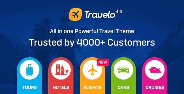 Travelo v4.2.3 - Travel/Tour Booking Wordpress Theme