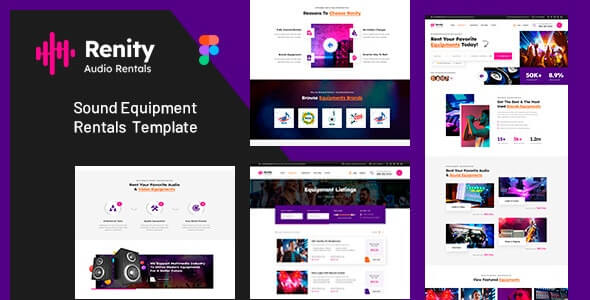 Renity - Equipment Rentals HTML Template