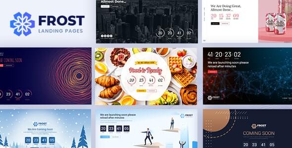 Frost v1.1 - Coming Soon, Under Construction Bootstrap 4 Template