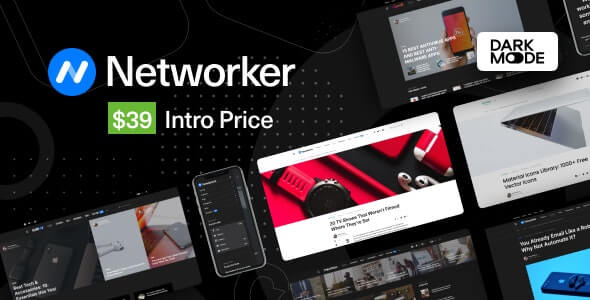 Networker v1.0.9 - Tech News WordPress Theme with Dark Mode