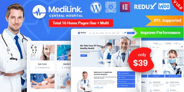 Medilink v1.5.6 - Health & Medical WordPress Theme