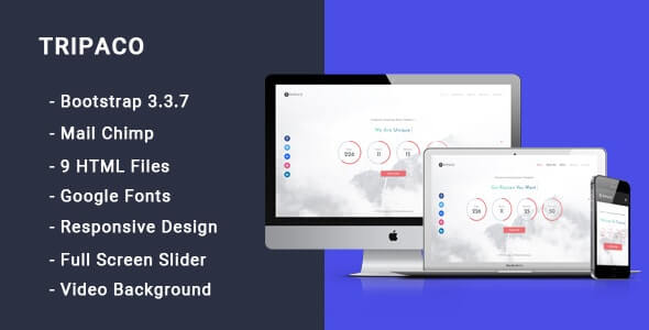 Tripaco - Responsive Coming Soon Template