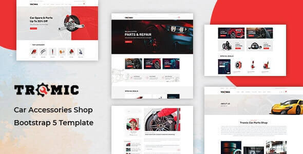 Tromic v1.0 - Car Accessories Shop Bootstrap 5 Template