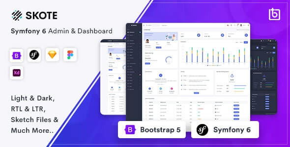 Skote - Symfony Admin & Dashboard Template