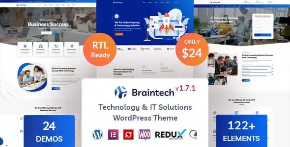 Braintech v1.7.1 - Technology & IT Solutions WordPress Theme