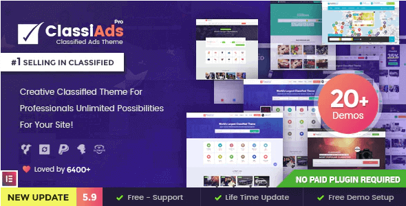 Classiads v5.9.3 - Classified Ads WordPress Theme