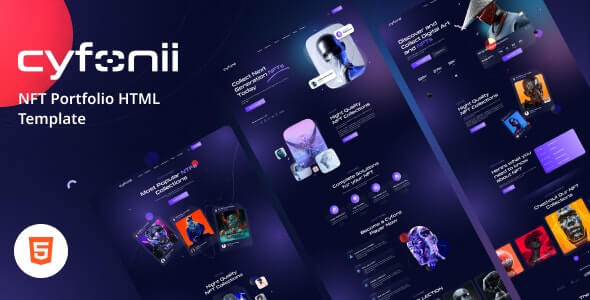 Cyfonii - NFT Portfolio HTML Template