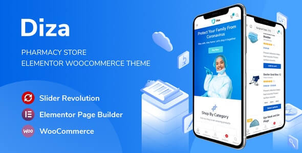 Diza v1.1.7 - Pharmacy Store Elementor WooCommerce Theme